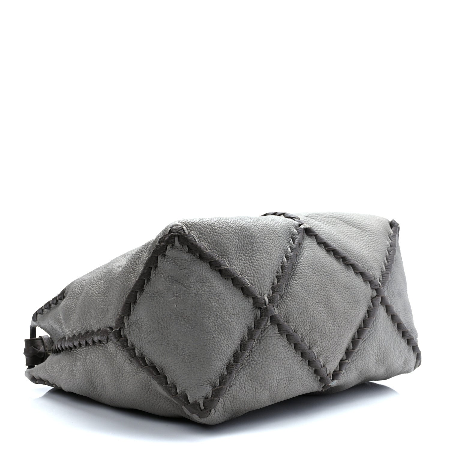 Bottega Veneta Cervo Lavato Deerskin Hobo Dark Cement New Steel 4 of 9
