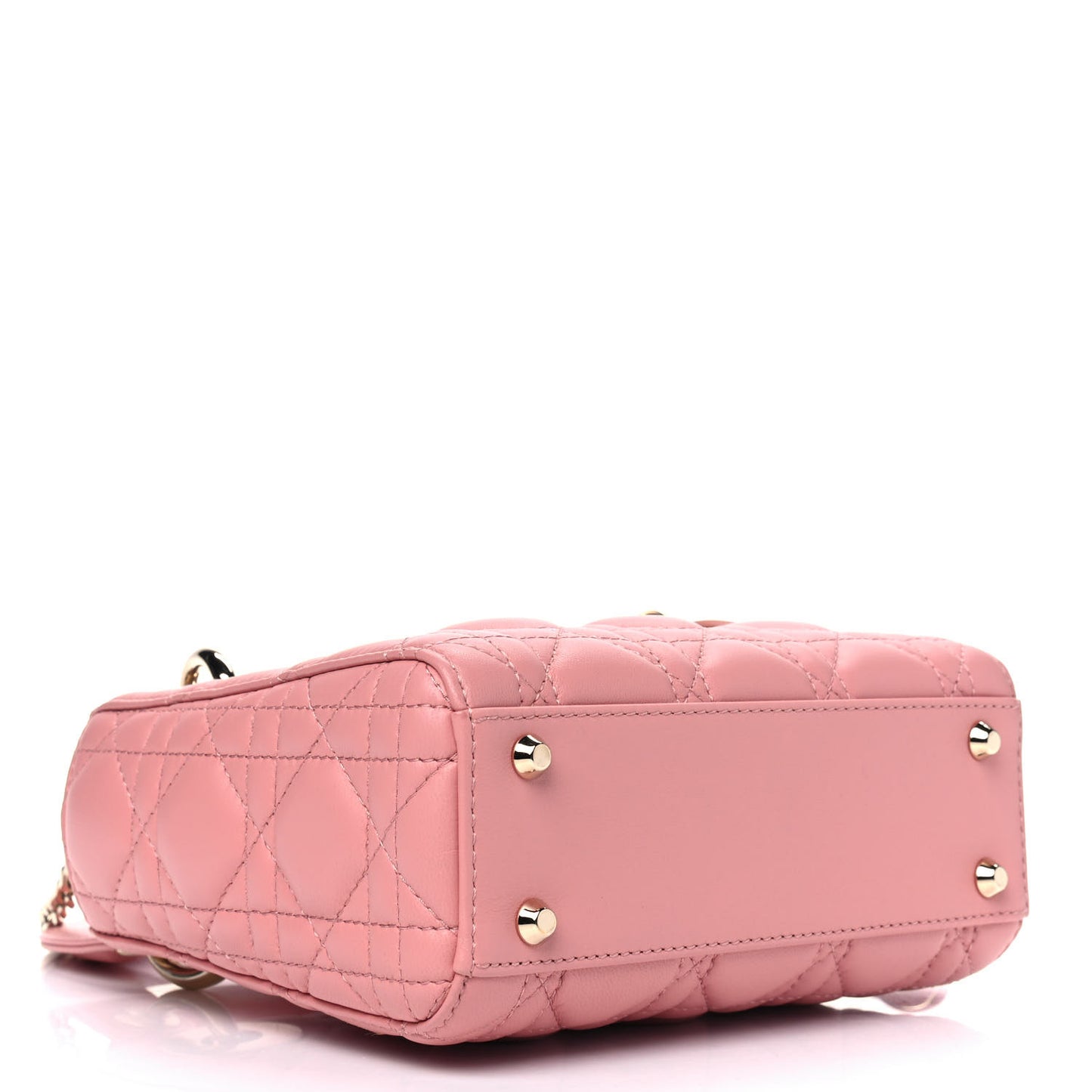 Lambskin Cannage Mini Lady Dior Pink