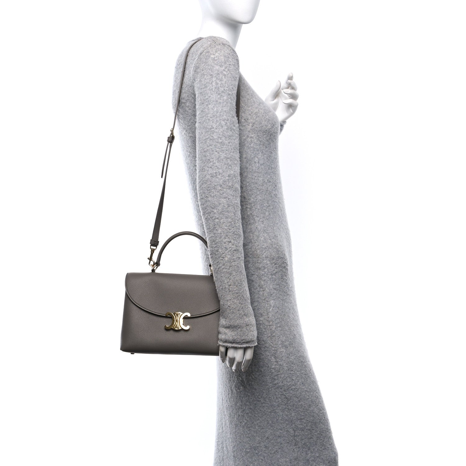 Celine Supple Calfskin Medium Nino Pebble 2 of 9