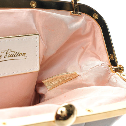 Louis Vuitton Satin Monogram Multicolor Aumoniere Clutch White 8 of 11