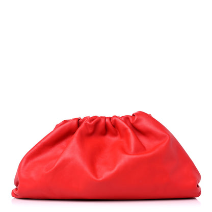 Bottega Veneta Smooth Butter Calf The Pouch Oversized Clutch Bright Red 1 of 9