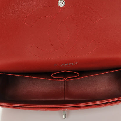 Chanel Lambskin Quilted Jumbo Double Flap Red 5 of 7