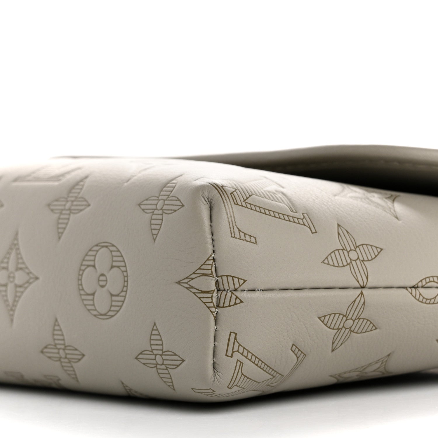 Louis Vuitton Calfskin Monogram Shadow Pulse Wearable Wallet Sand 9 of 11