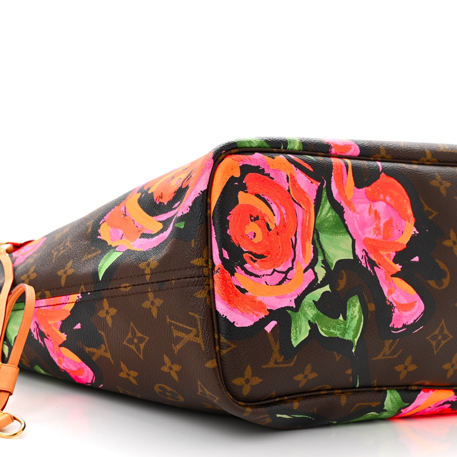 Louis Vuitton Monogram Roses Neverfull MM 9 of 10