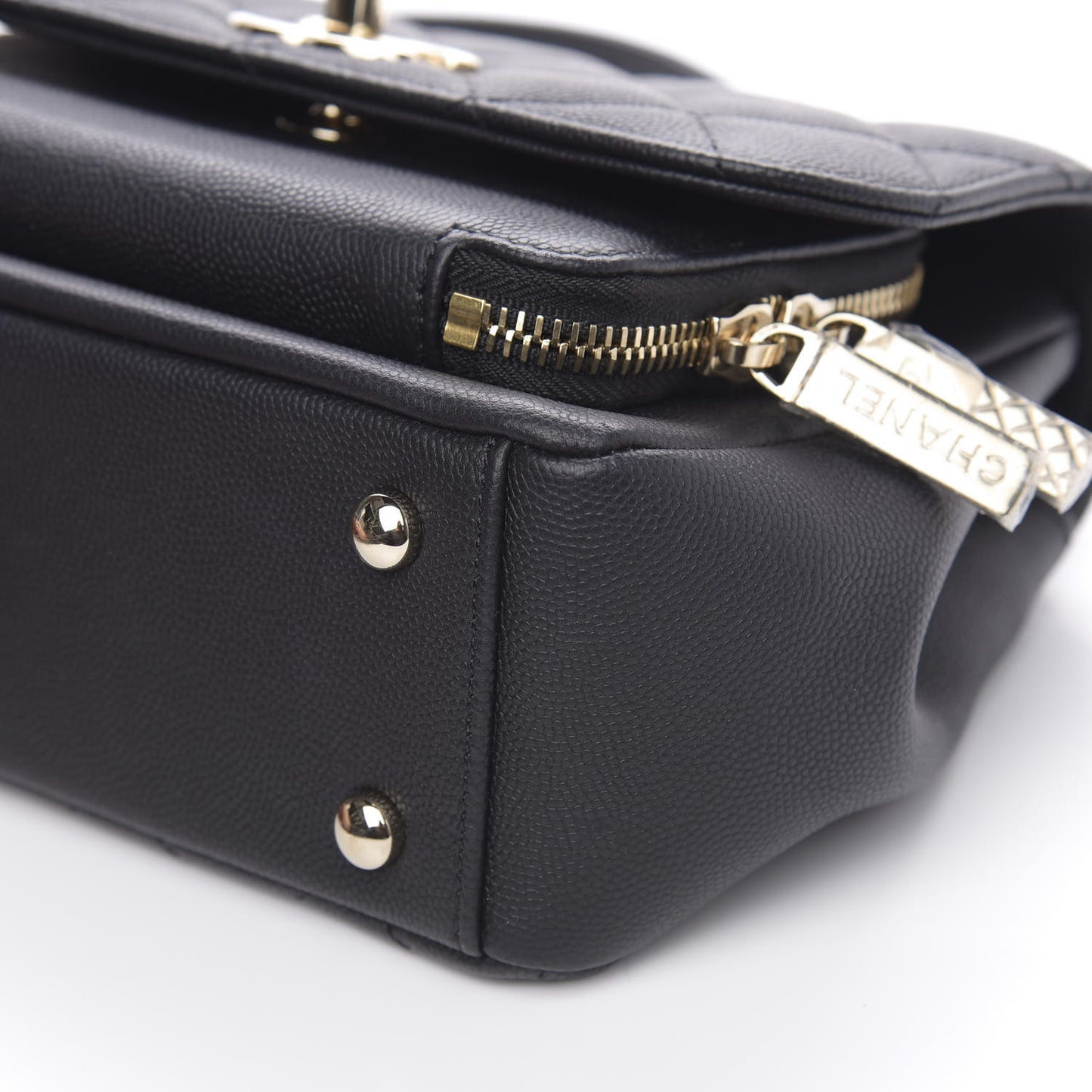 Caviar Quilted Mini Business Affinity Flap Black
