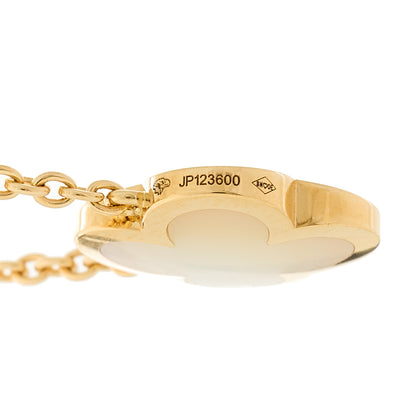 Van Cleef & Arpels 18K Yellow Gold Mother of Pearl Pure Alhambra Pendant Necklace 5 of 7