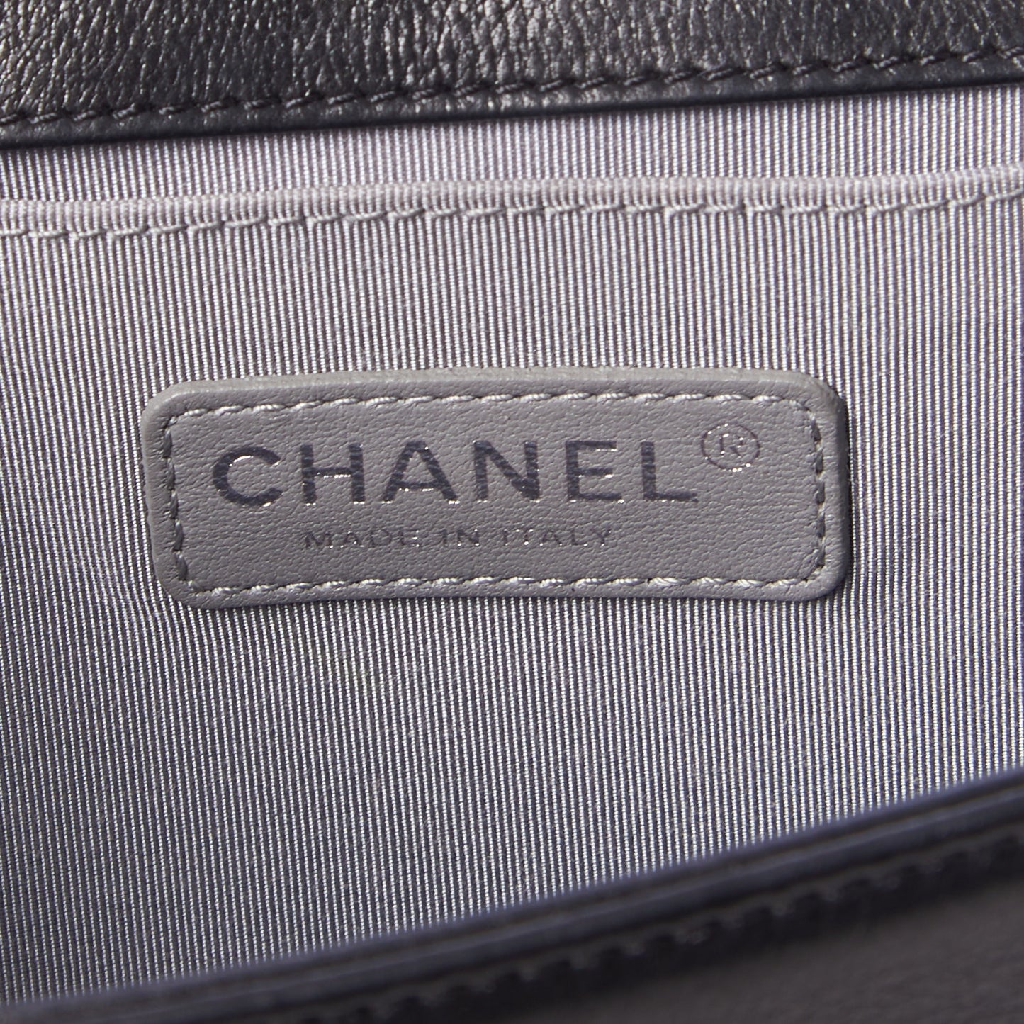 Calfskin Quilted Medium Boy Flap Black