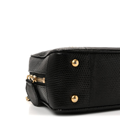 Chanel Lizard Coco Vintage Camera Case Black 9 of 10