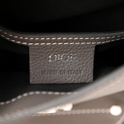 Christian Dior Grained Calfskin Mini Saddle Backpack Grey 6 of 11