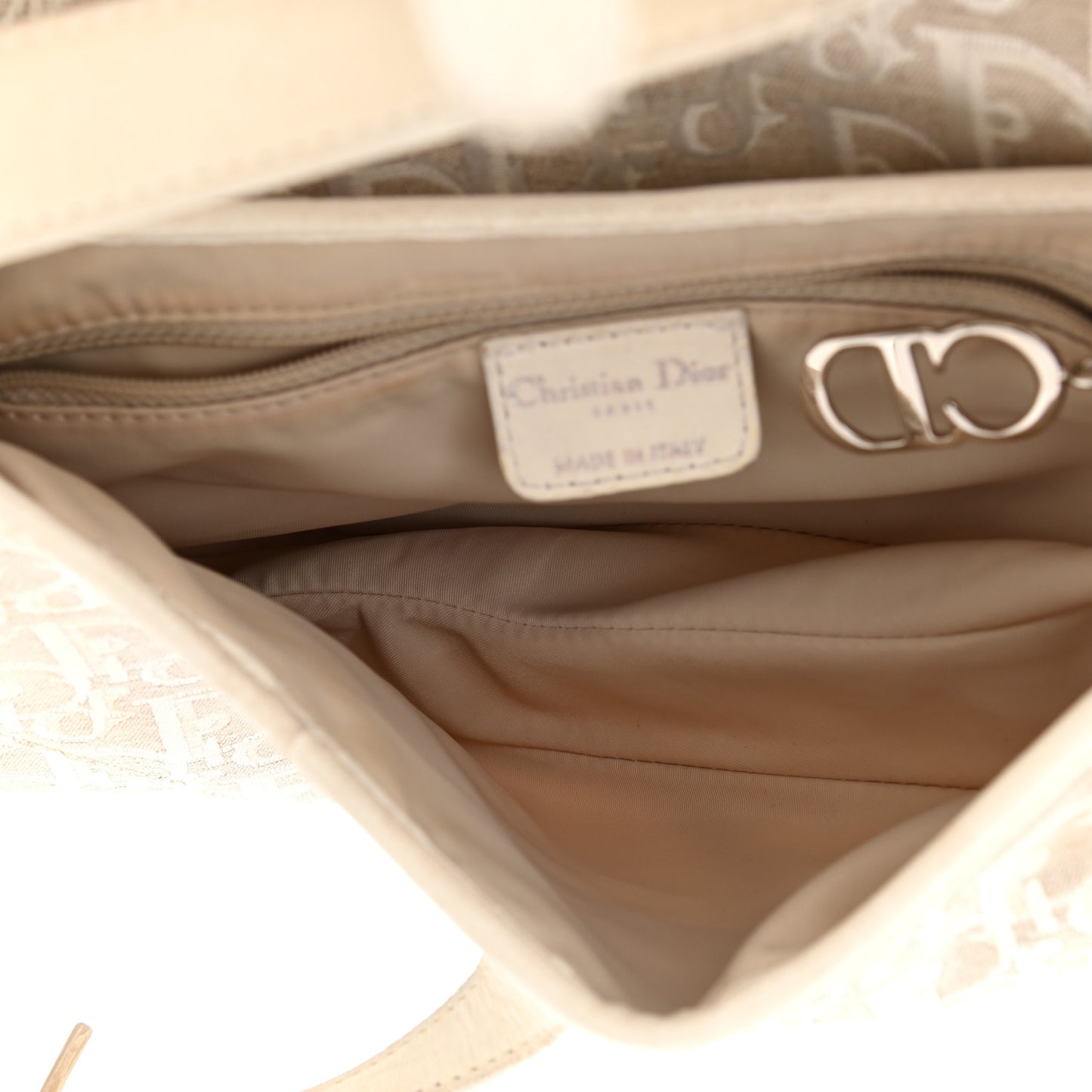Monogram Saddle Bag White