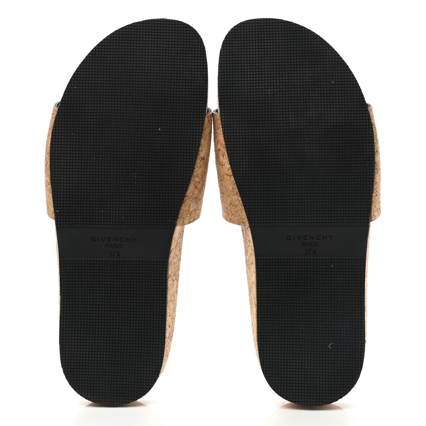 Cork Logo Slide Sandals 37.5 Natural