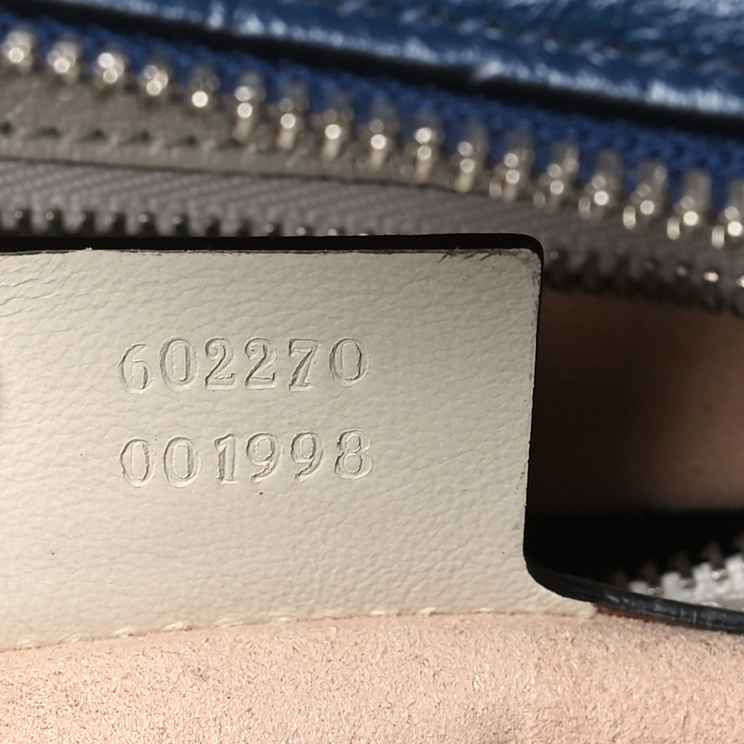 Gucci Vintage Effect Calfskin Matelasse Diagonal Small Torchon GG Marmont Bamboo Top Handle Shoulder Bag Blue Agata Mystic White 7 of 9