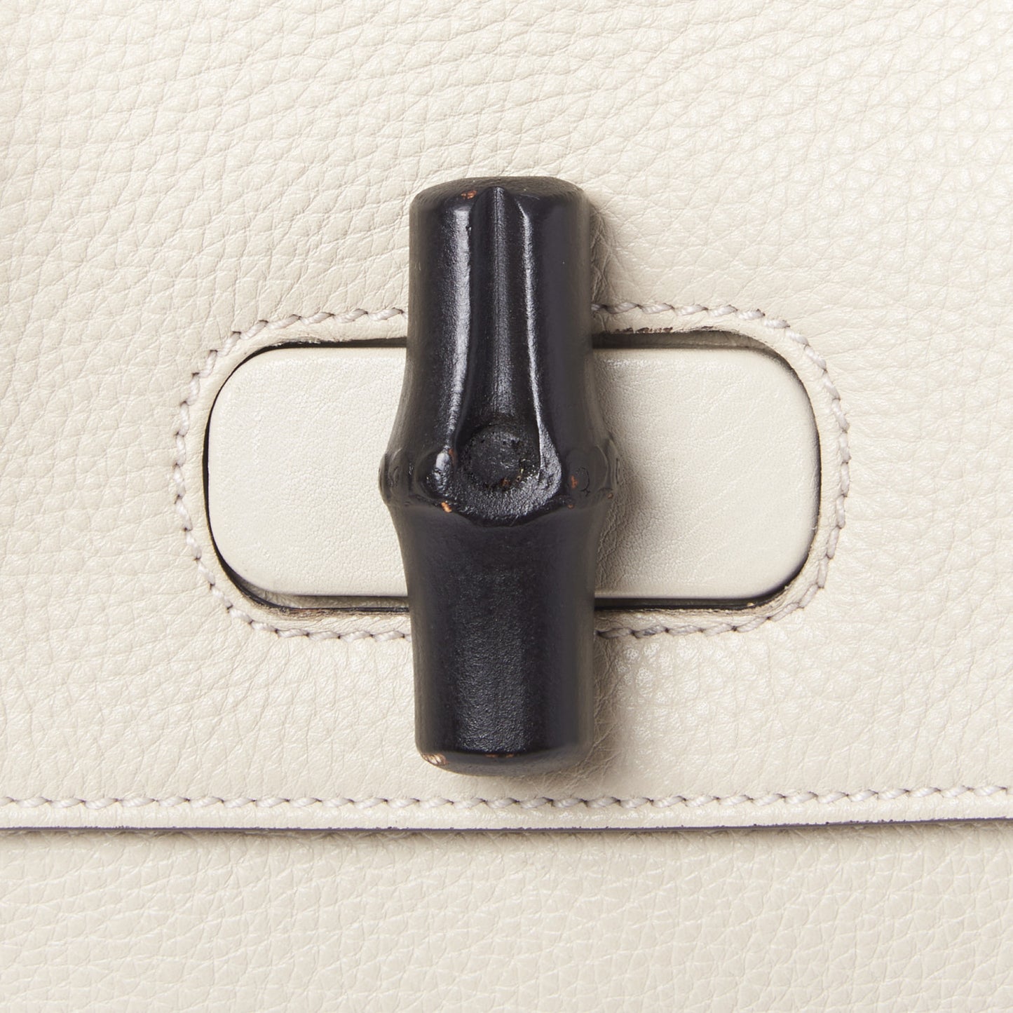 Cellarius Calfskin Small Bamboo Daily Top Handle Bag Mystic White