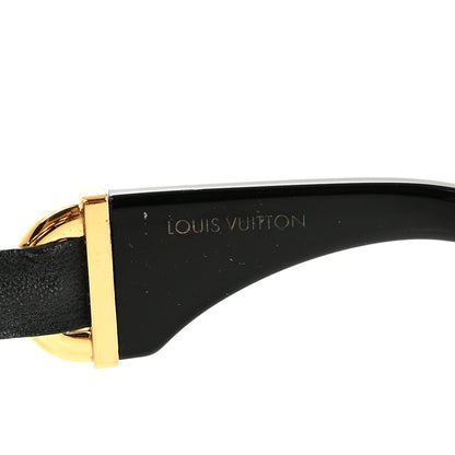 Louis Vuitton Acetate LV Chain Braided Maxi Square Sunglasses Z2640U Black 5 of 7