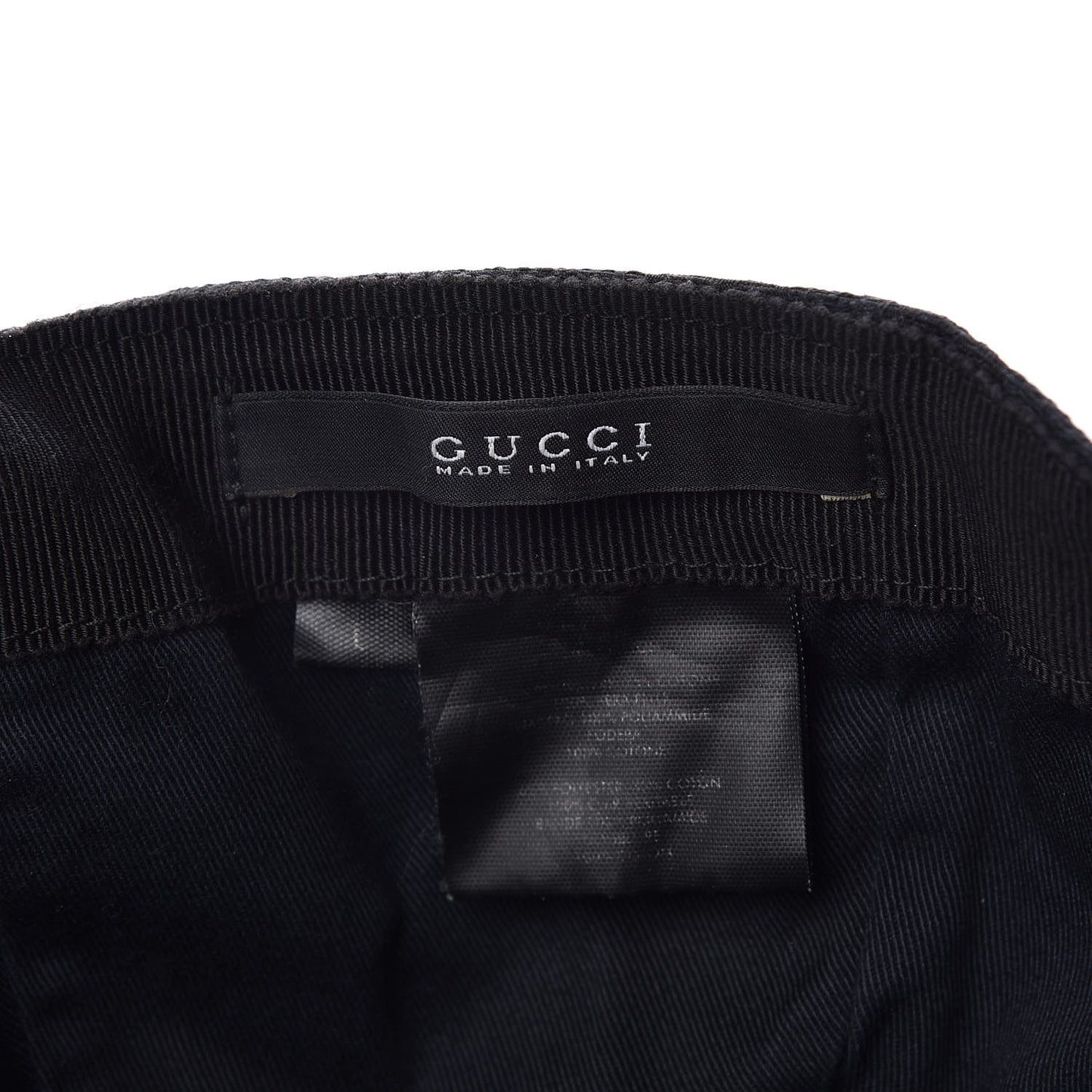 Monogram Web Baseball Hat L Black