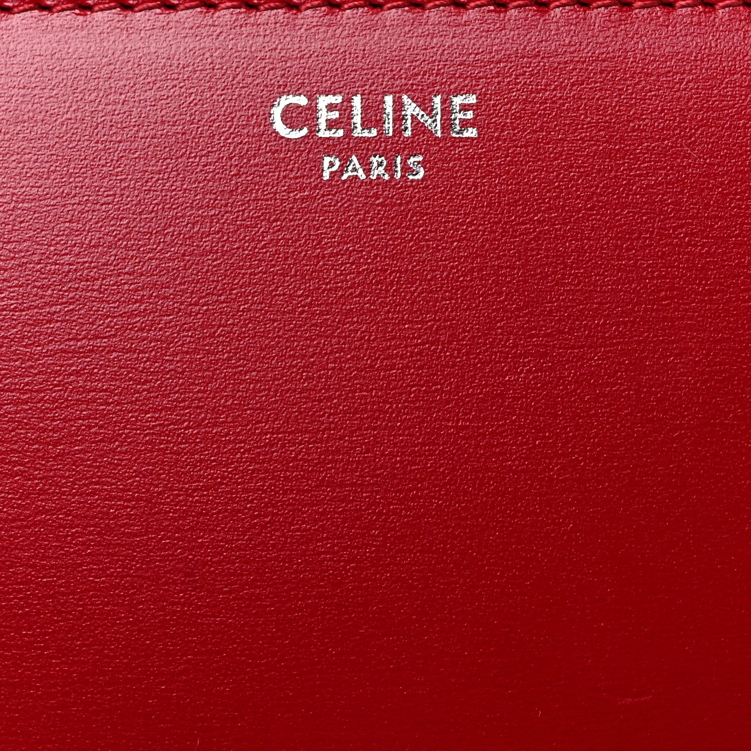 Celine Box Calfskin Medium Classic Box Flap Bag Red 5 of 8