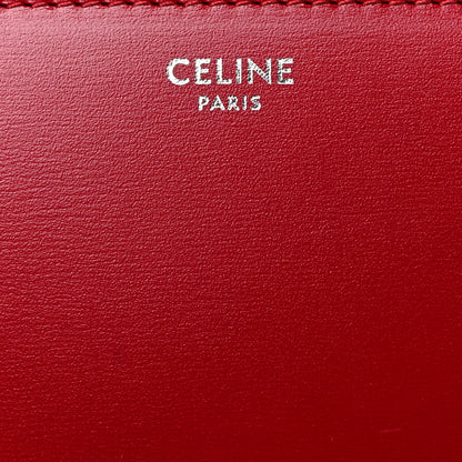Celine Box Calfskin Medium Classic Box Flap Bag Red 5 of 8