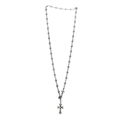 Chrome Hearts Sterling Silver Lariat Cross Pendant Necklace 3 of 6