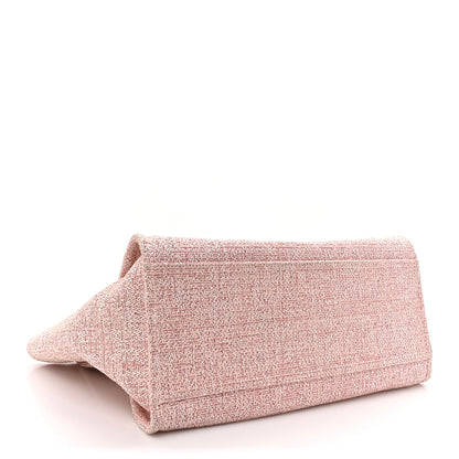 Chanel Lurex Boucle Deauville Medium Tote  Pink 4 of 13