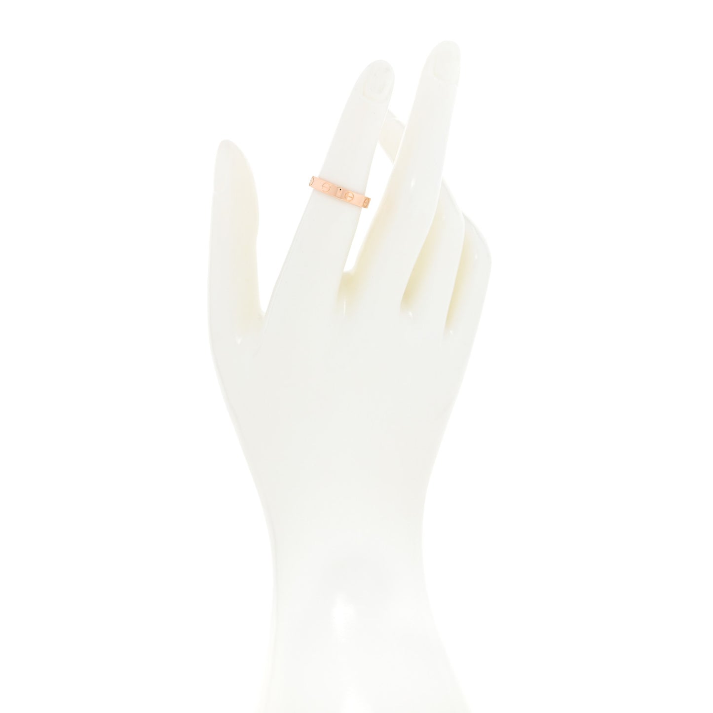 18K Pink Gold 3.5mm LOVE Wedding Band Ring 51 5.75