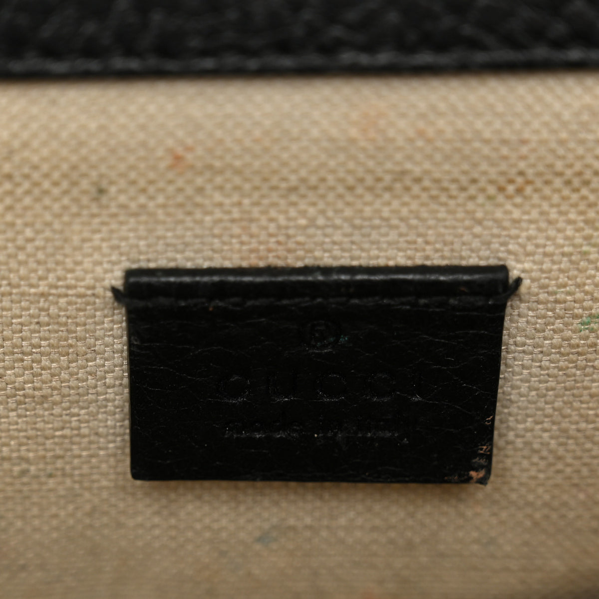 Dollar Calfskin Enamel Small Dionysus Shoulder Bag Black Electric Blue