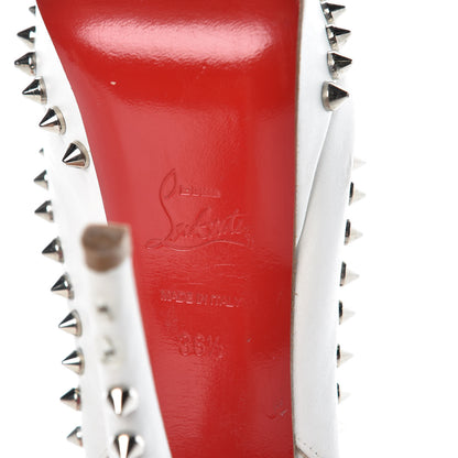 Christian Louboutin Calfskin Lady Clou Spikes VIP 150 Pumps 36.5 White 6 of 13