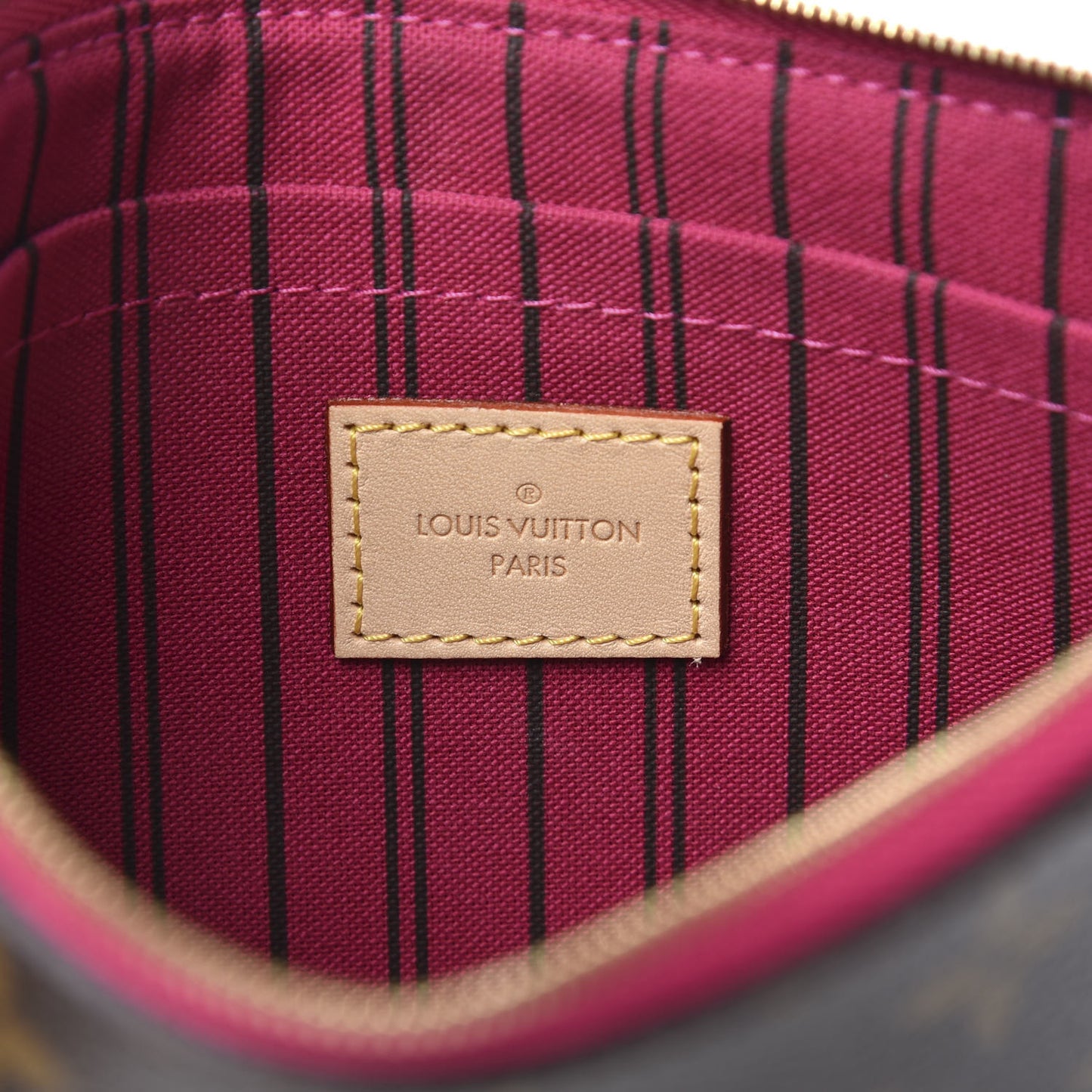 Monogram Neverfull MM GM Pochette Pivoine