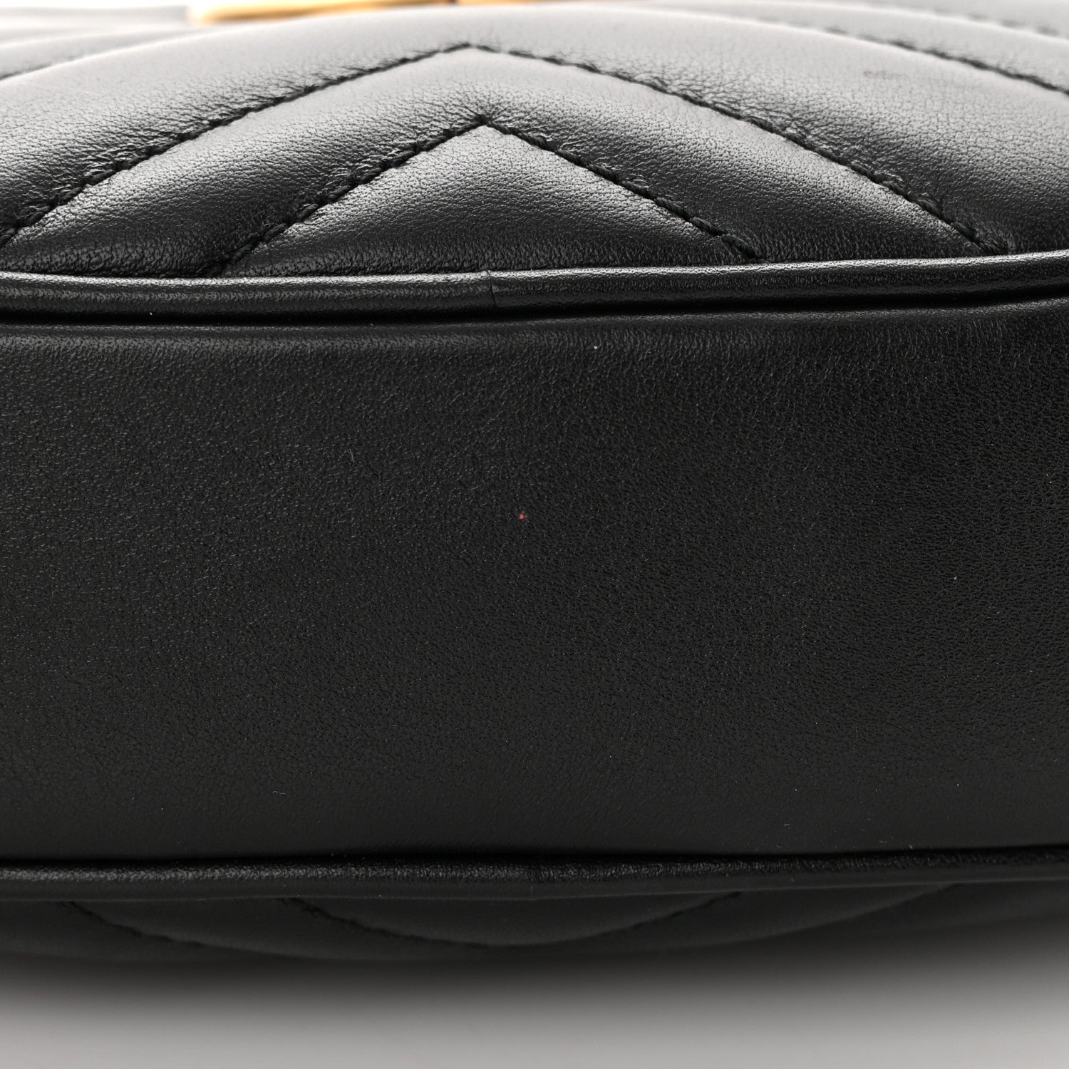 Gucci Calfskin Matelasse GG Marmont Belt Bag 75 30 Black 14 of 14