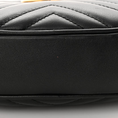Gucci Calfskin Matelasse GG Marmont Belt Bag 75 30 Black 14 of 14