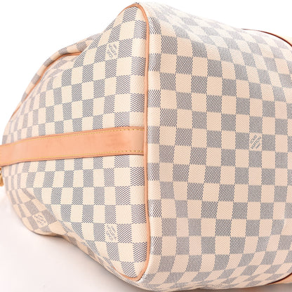 Louis Vuitton Damier Azur Keepall Bandouliere 55 6 of 22