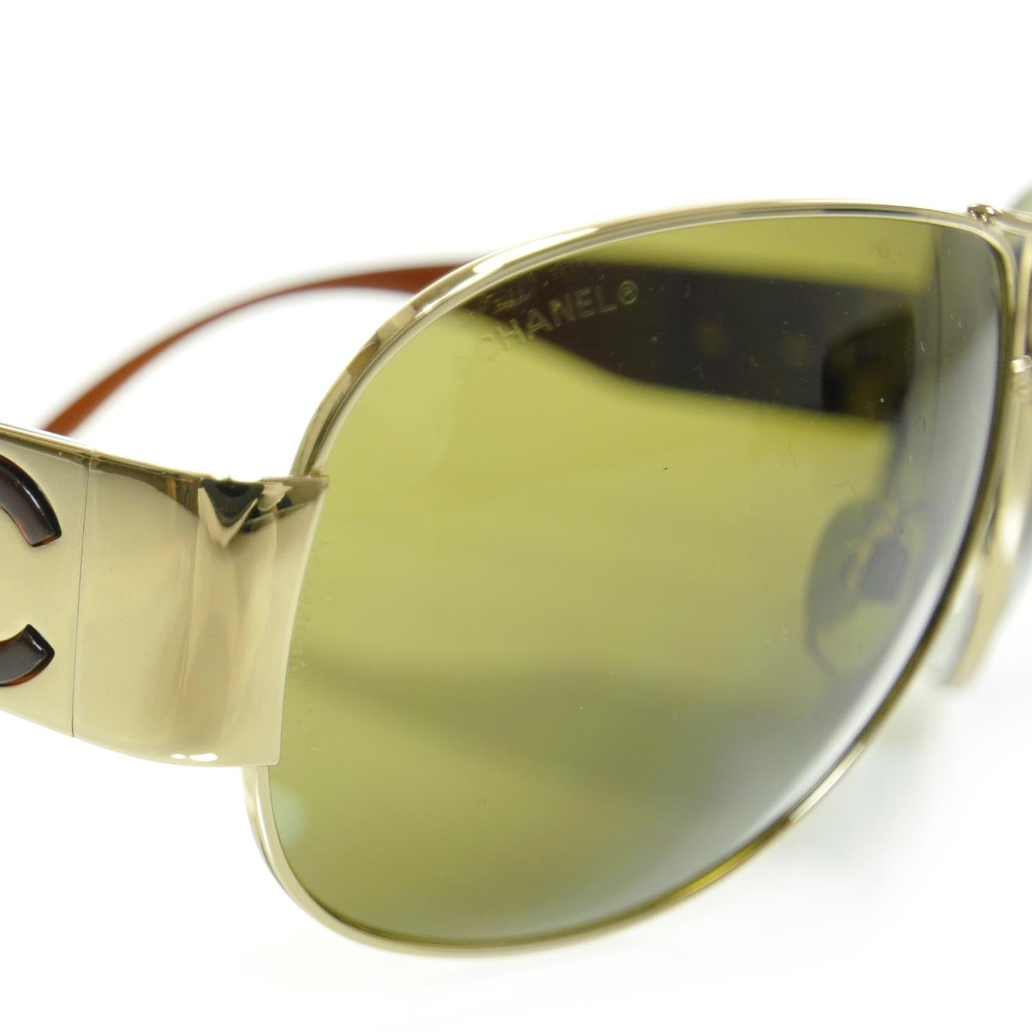 Chanel Aviator Sunglasses 4128 Brown 5 of 8