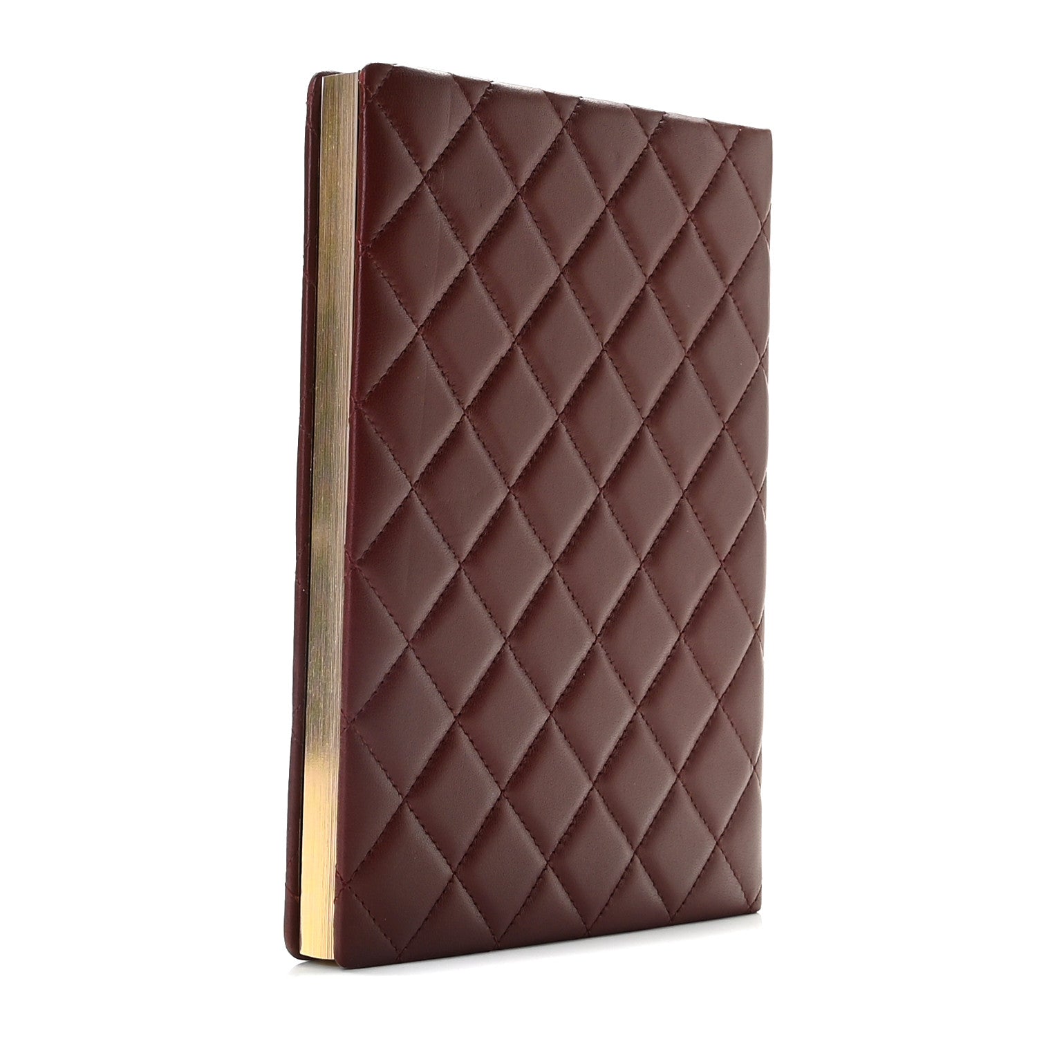 Chanel Lambskin Quilted Notebook Burgundy 6 of 12