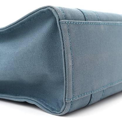 Marc Jacobs Cotton Canvas Mini The Tote Bag Blue Shadow 9 of 11