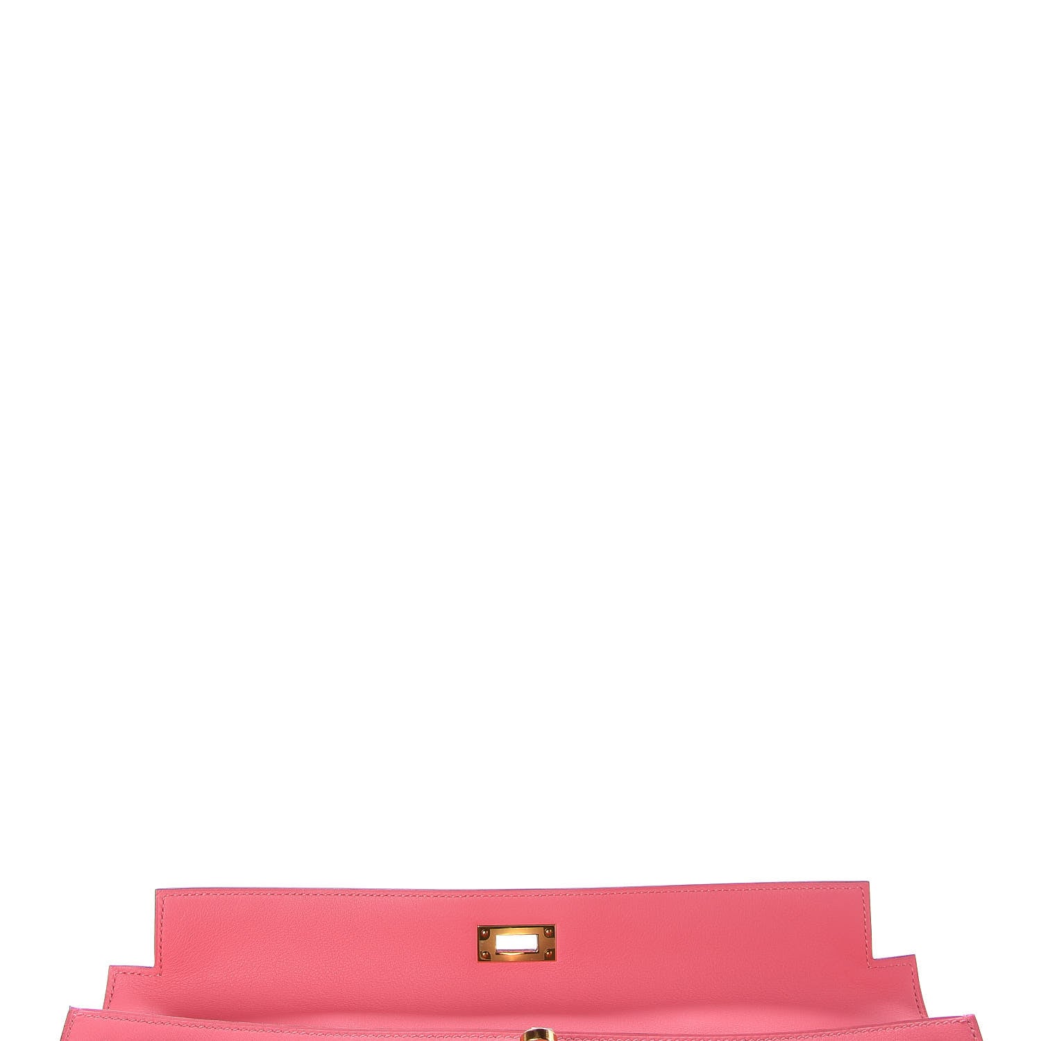 Hermes Swift Kelly Cut Clutch Pochette Rose Azalee 14 of 27