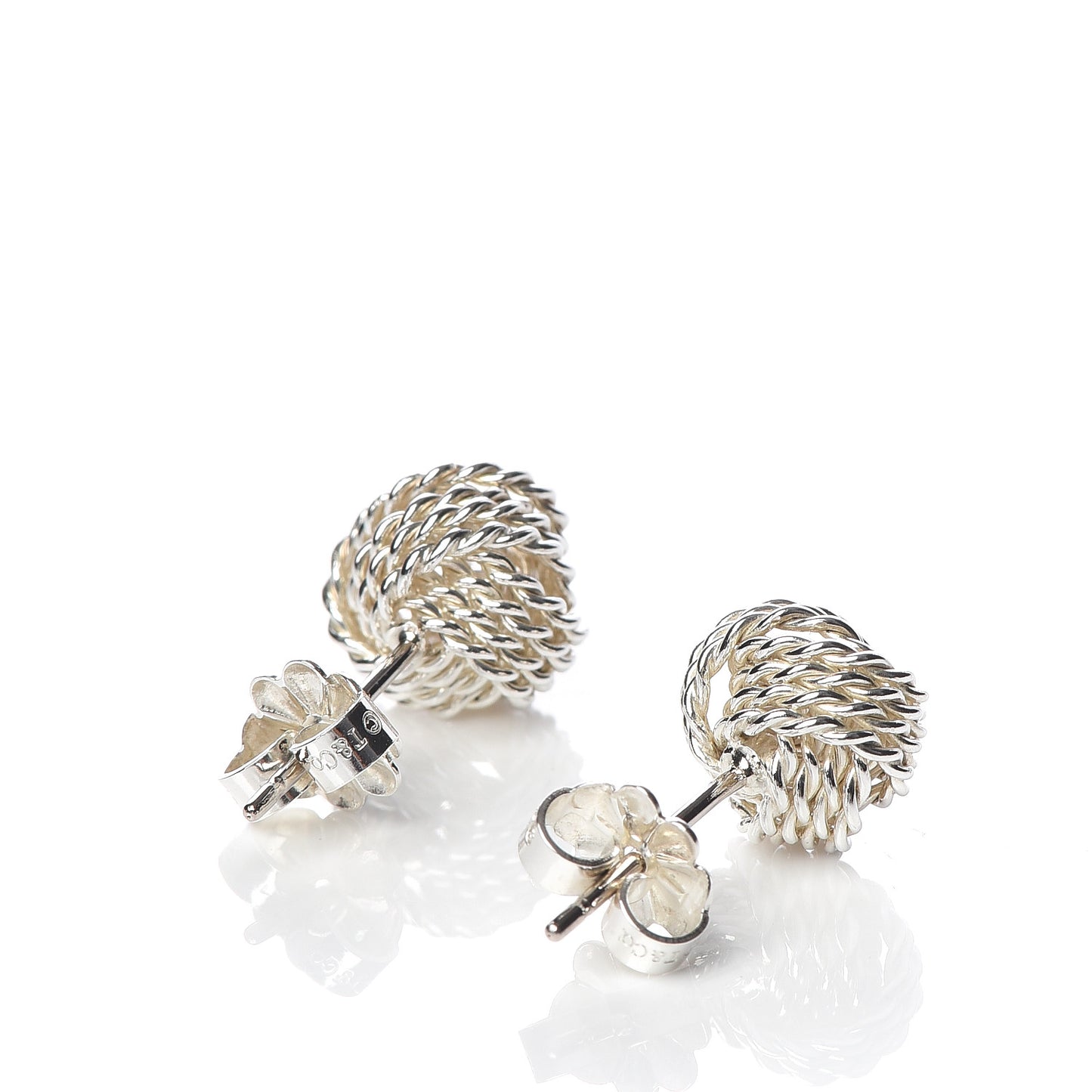 Sterling Silver Twist Knot Earrings