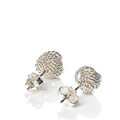 Tiffany Sterling Silver Twist Knot Earrings 3 of 6