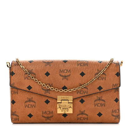MCM Visetos Millie Wallet On Chain Cognac 1 of 11