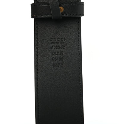 Gucci Moon Calfskin Pearl Double G 40mm Belt 95 38 Black Cream 9 of 12