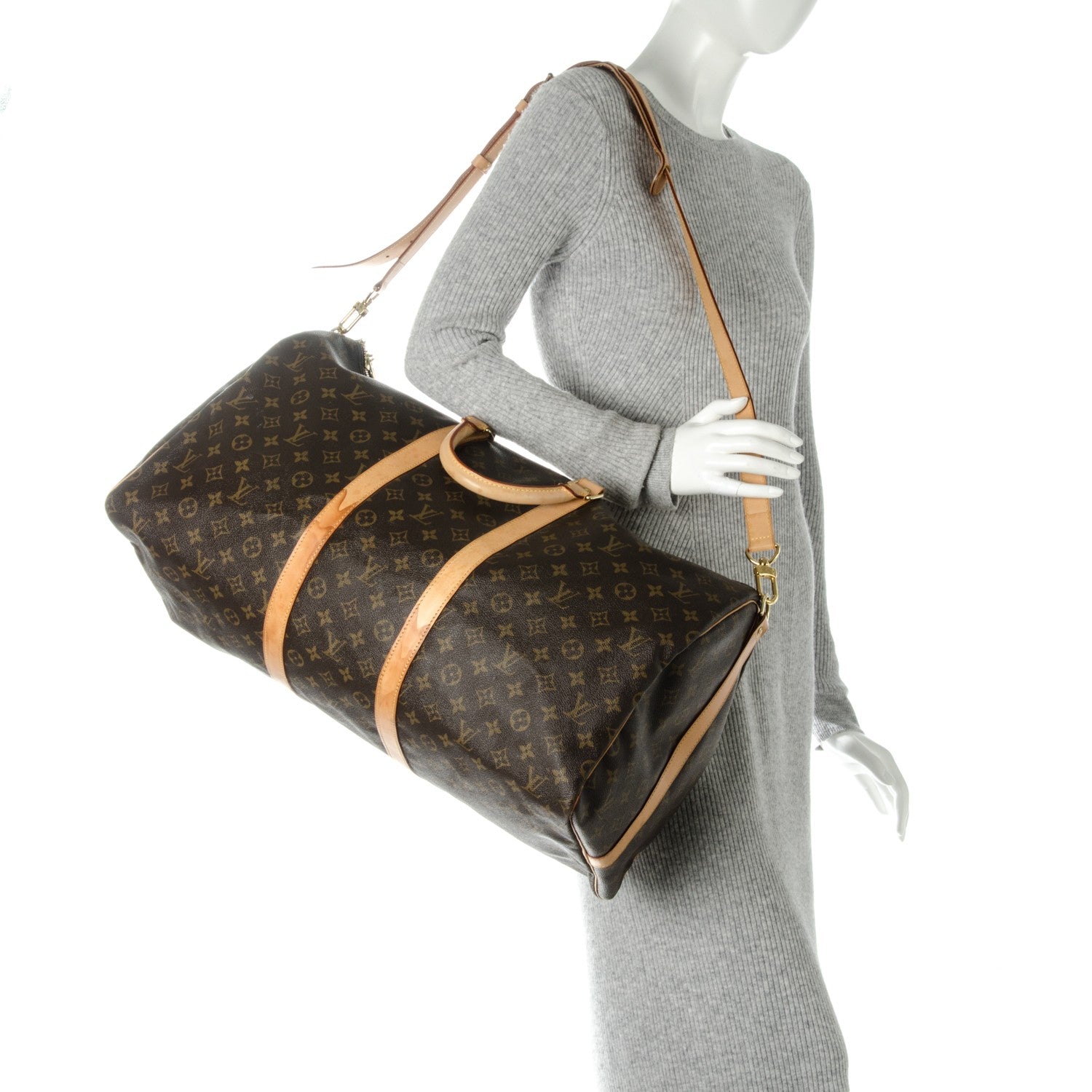 Louis Vuitton Monogram Keepall Bandouliere 55 2 of 8