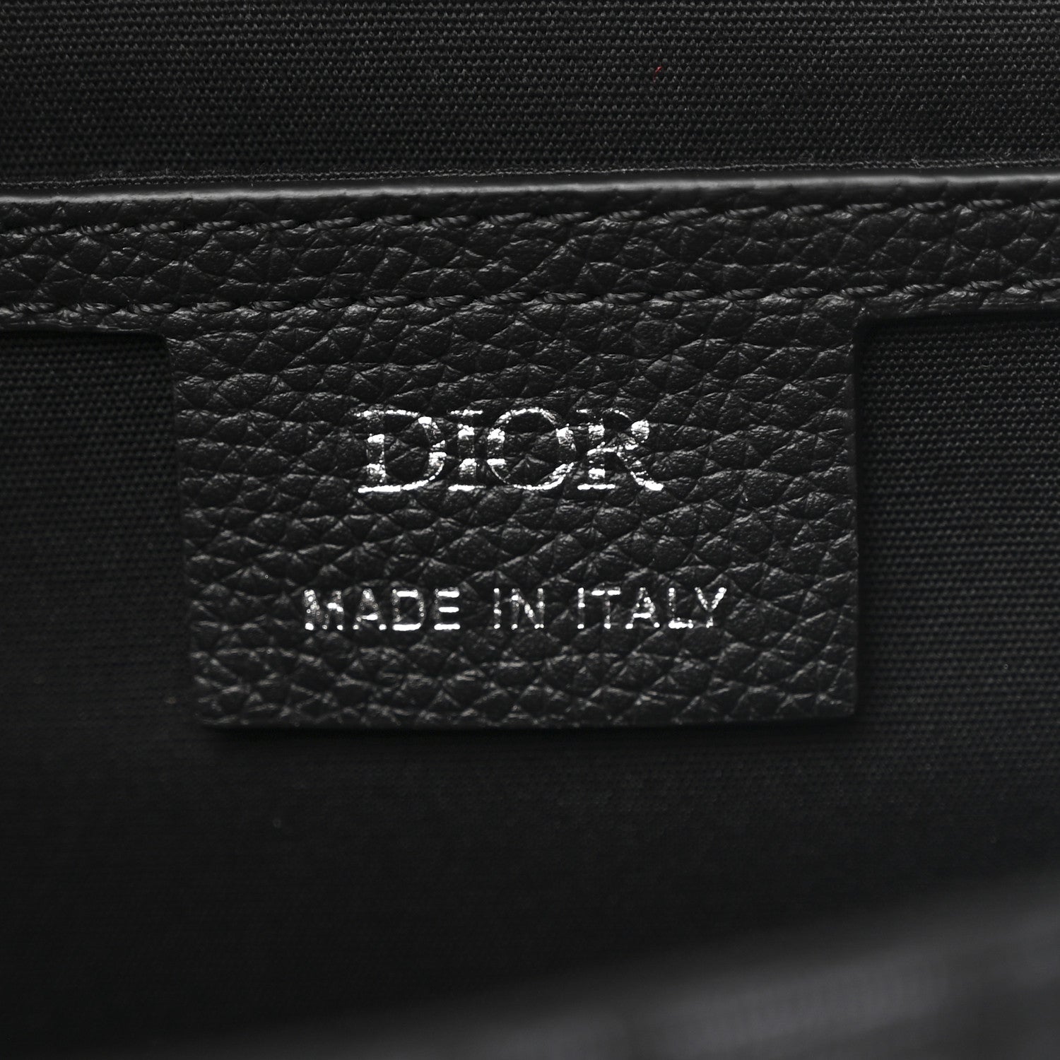 Christian Dior Oblique Jacquard Grained Calfskin Small Saddle Messenger Bag Black 6 of 10