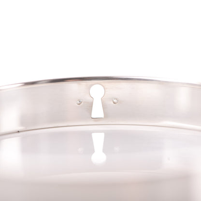 Tiffany Sterling Silver Diamond Narrow Locks Bangle Bracelet 5 of 7