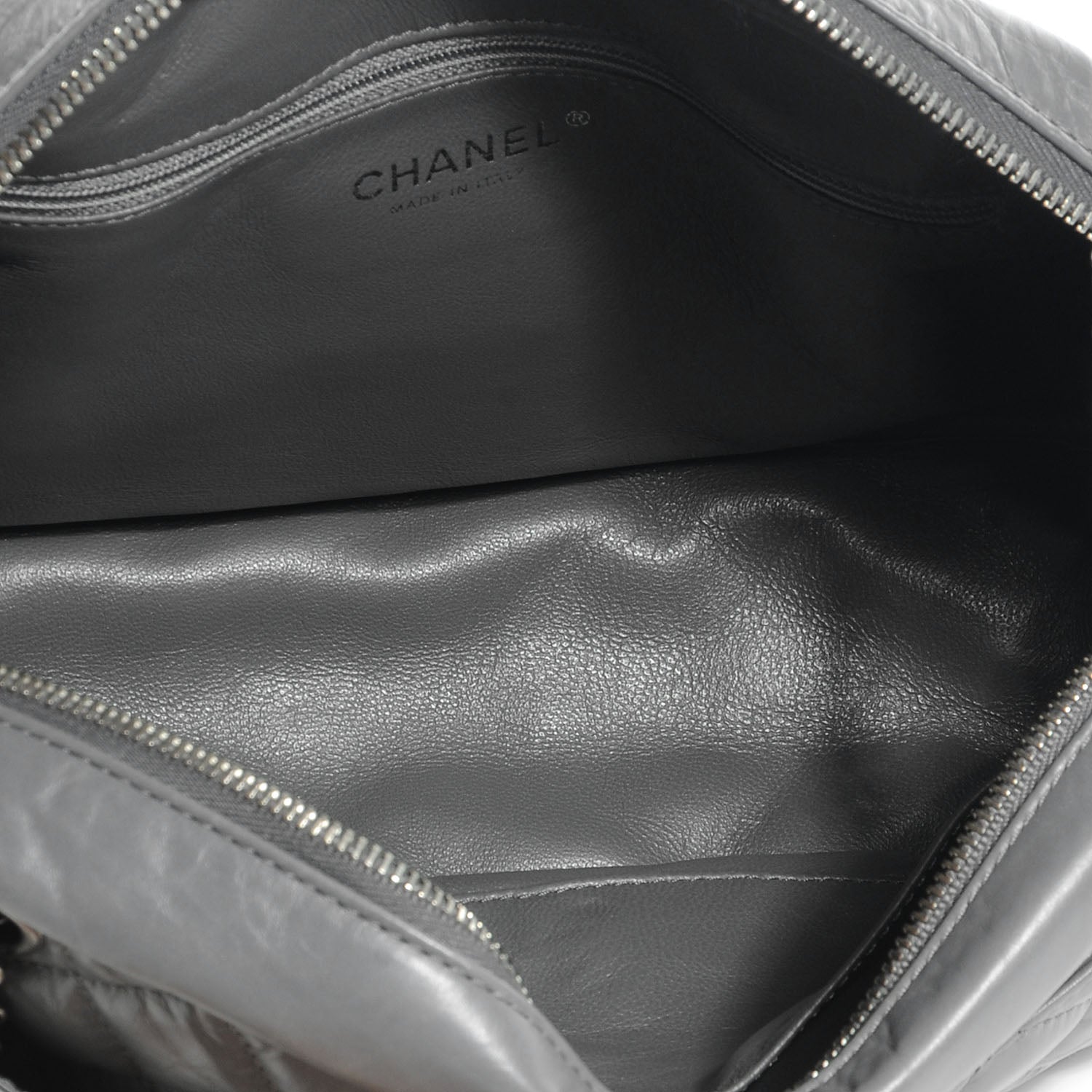 Chanel Aged Calfskin Reissue Medium Camera Case Gray 7 of 7