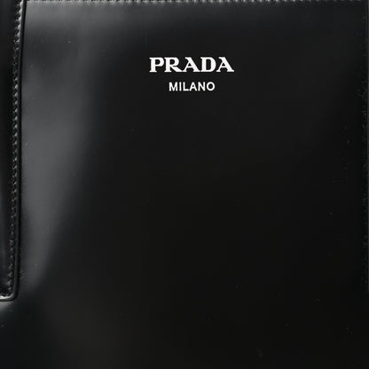 Prada Spazzolato Medium Re-Edition 1995 Double Handle Handbag Black 8 of 10