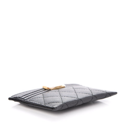 Chanel Caviar Quilted Boy Card Holder Black 4 of 9