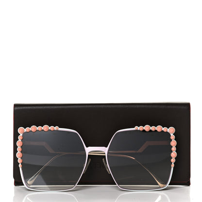 Fendi Square Dots Sunglasses FF 0259/S Gold 8 of 8