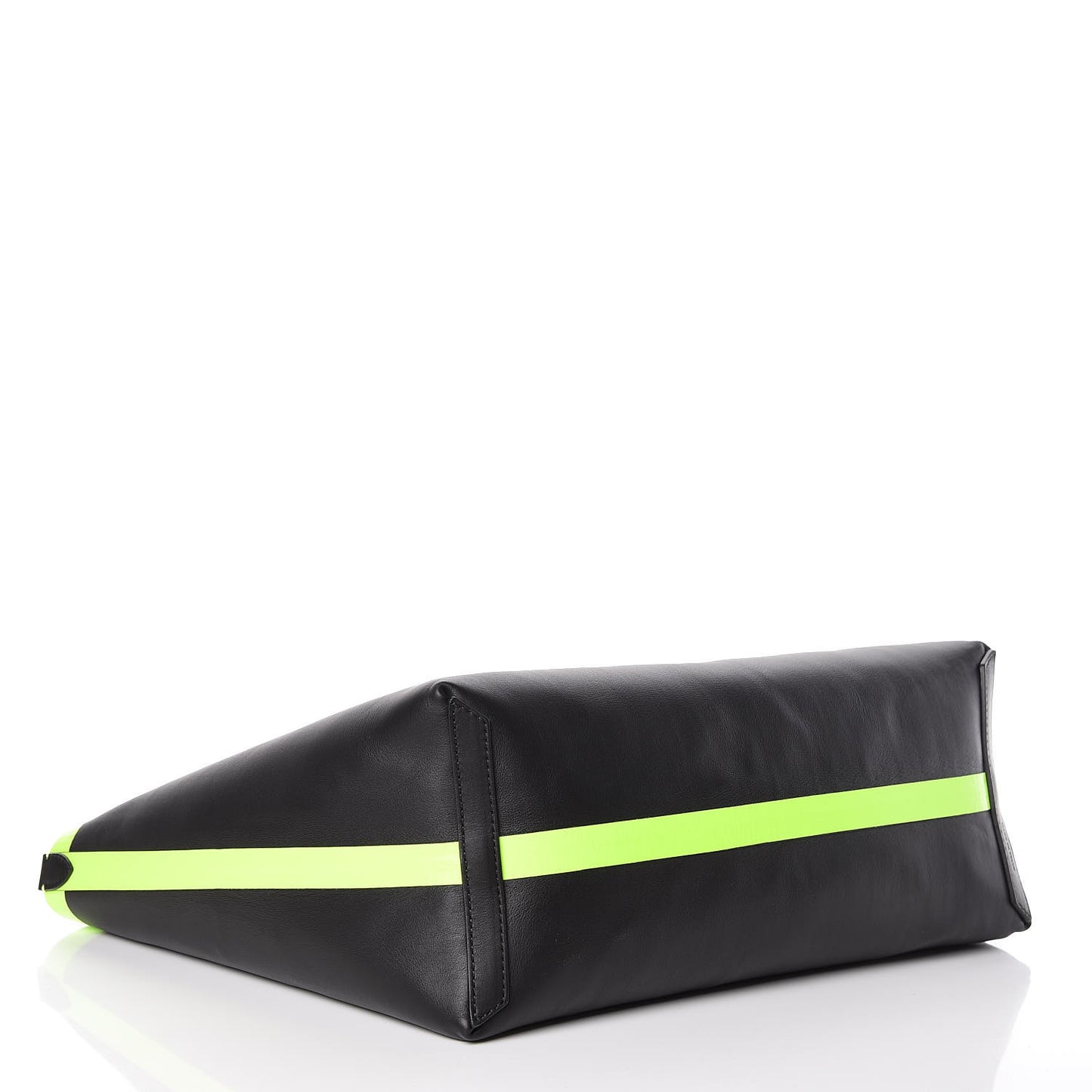 Canvas Mega Check The Giant Reversible Tote Black Neon Yellow