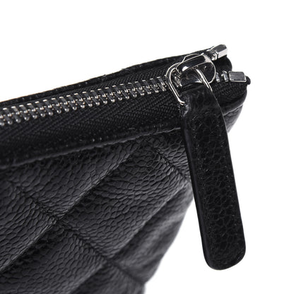 Chanel Caviar Quilted Medium Cosmetic Case So Black 14 of 16