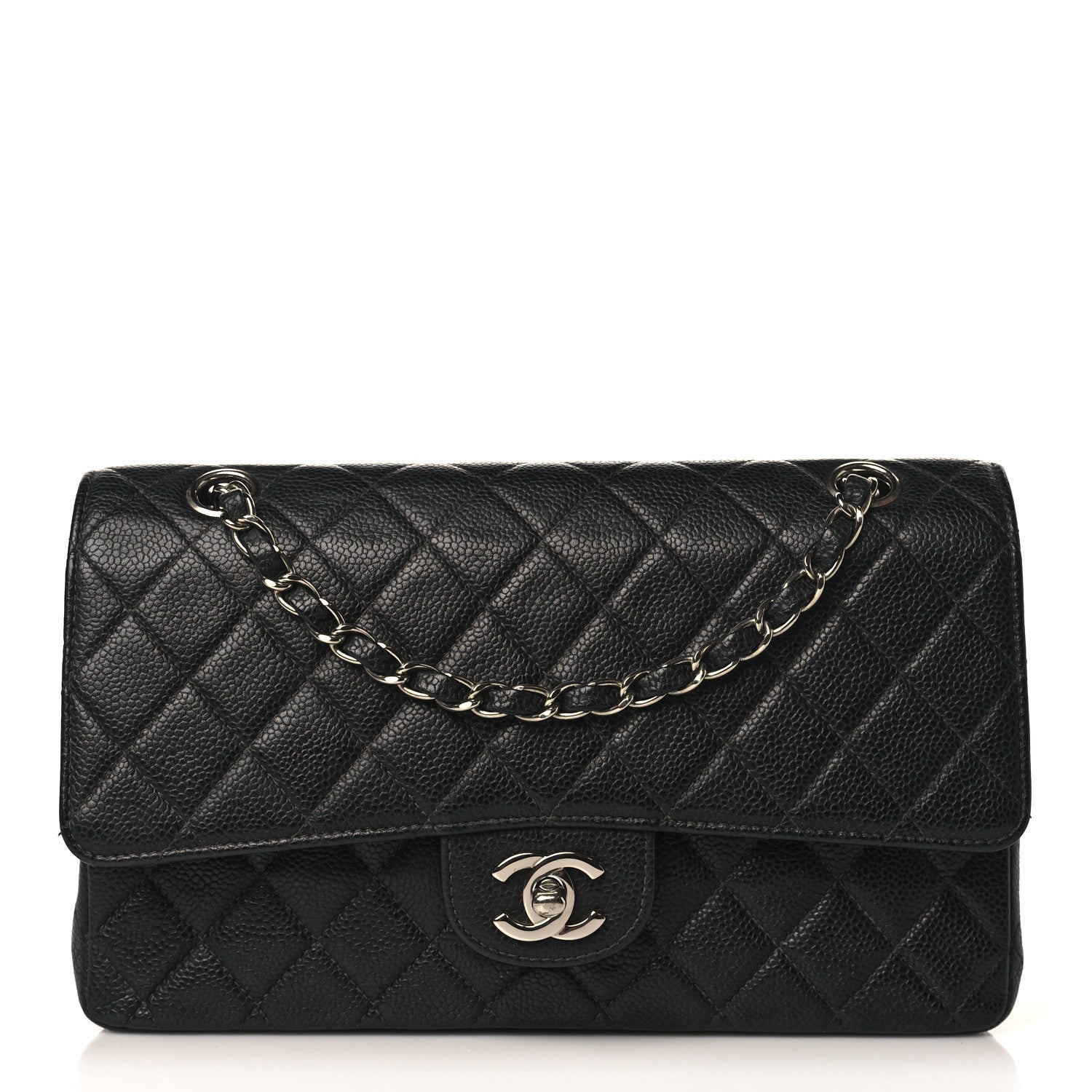 Chanel Caviar Quilted Medium Double Flap Black 1 of 9