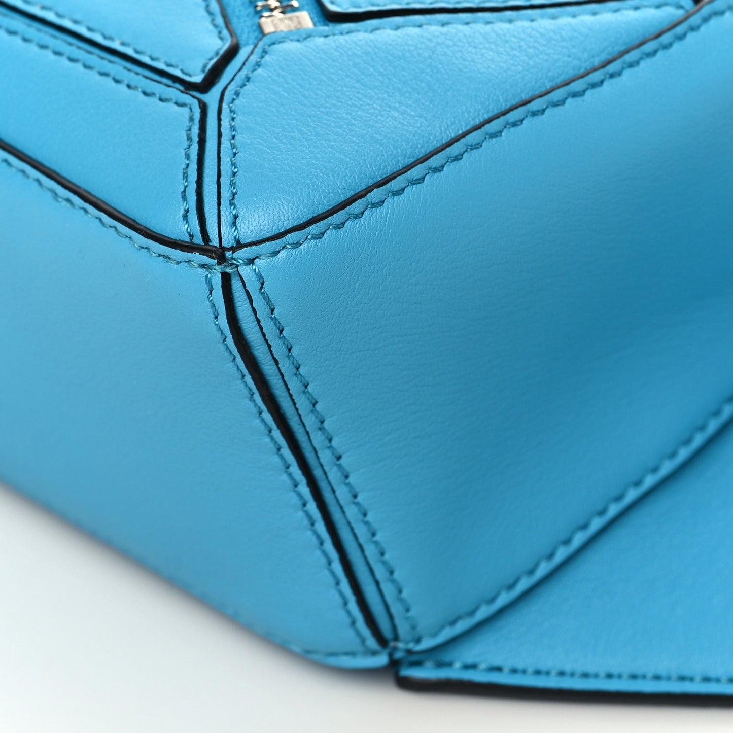 Calfskin Mini Puzzle Bumbag Cyan