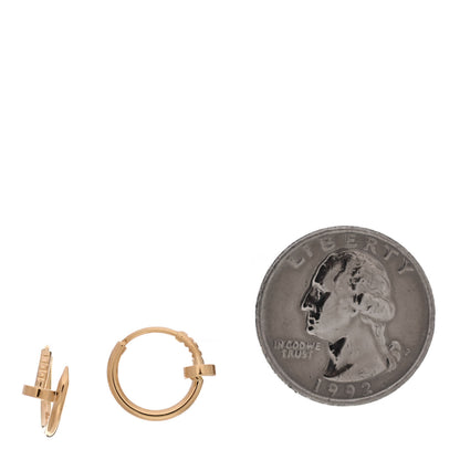 Cartier 18K Yellow Gold Juste Un Clou Hoop Earrings 2 of 6